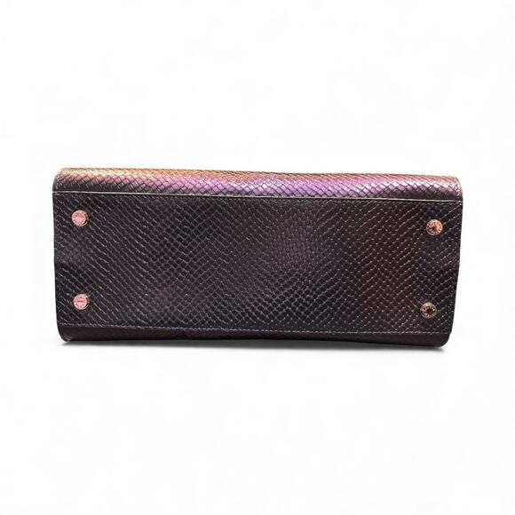 Henri Bendel iridescent petrol satchel handbag - Picture 6 of 10